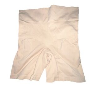 Cacique The Slimmer Short Shapewear Beige Size 18/20 High Waist Tummy Control